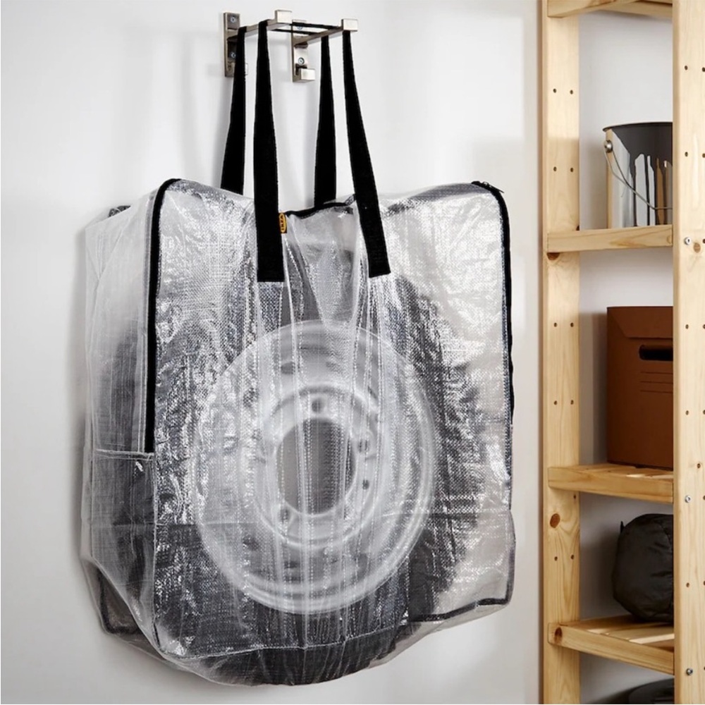 IKEA DIMPA Clear Durable Transparent Bag Fexible Extra Large Storage Bag - Picture 7 of 8